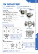 flow sight glass gauge - FW