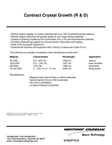 Contract Crystal Growth