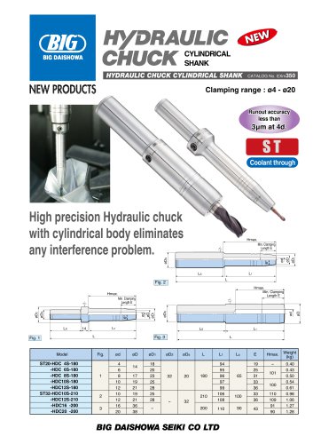 HYDRAULIC CHUCK HSK-E SHANK