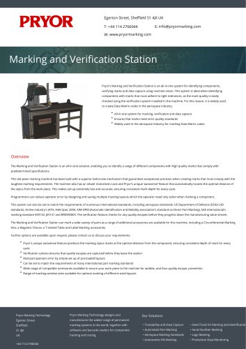 Marking and Verification Station