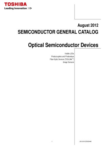 General Catalog (Optical Semiconductor Devices)