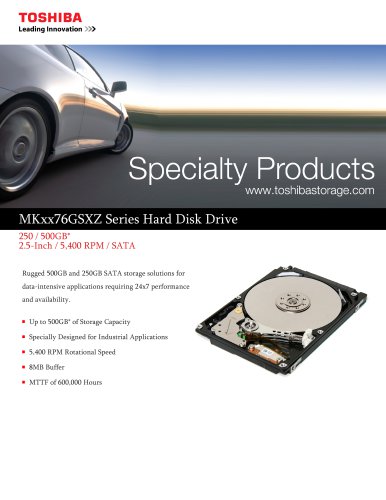 MKxx76GSXZ Series Hard Disk Drive