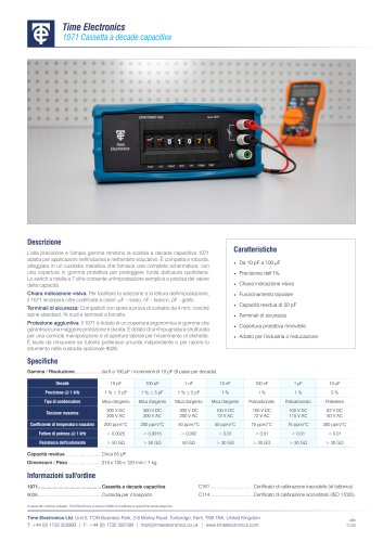 1071 Cassetta a decade capacitiva