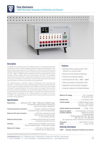 7085P Benchtop Temperature Distribution and Scanner