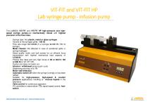 VIT-FIT high-pressure syringe pump - infusion pump - Leaflet