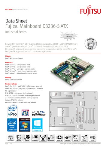 Fujitsu Mainboard D3236-S