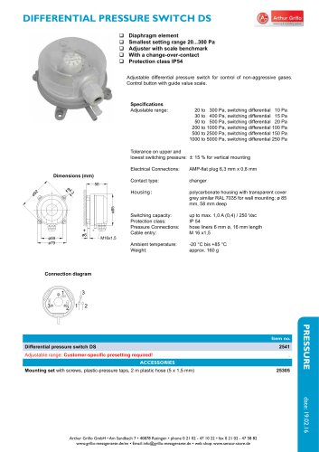 DS - pressure switch