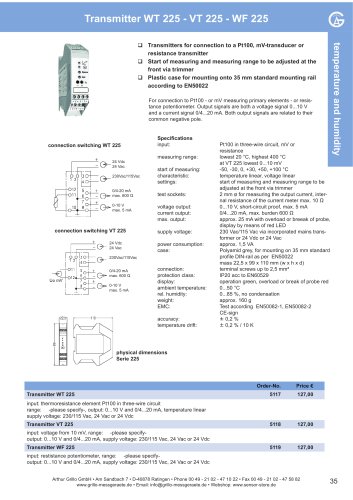 WT225, VT225, WT225