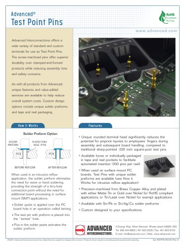 Test Point Pin