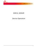 DDR3L SDRAM Device Operation