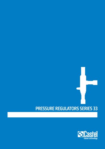 PRESSURE REGULATORS SERIES 33