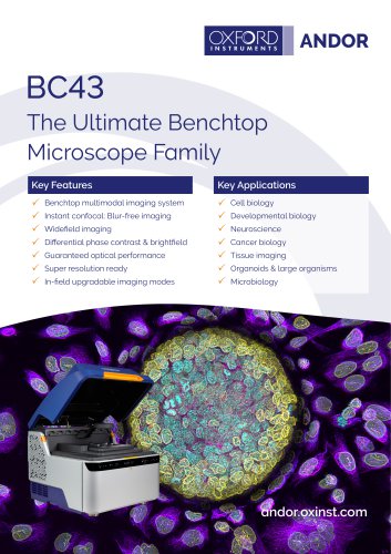 BC43 The Ultimate Benchtop Microscope Family