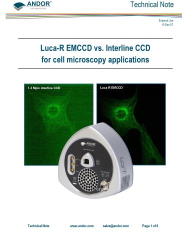 Luca vs Interline CCD