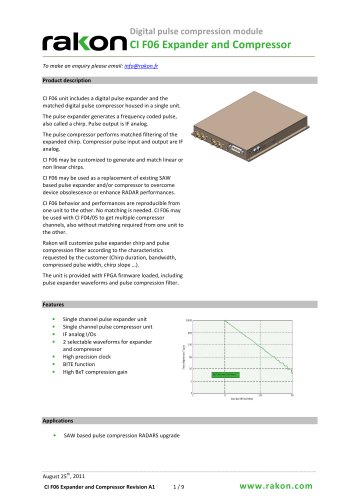 Stand alonte single or dual channel digital compressor