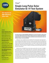 TriSOL Single Long Pulse Solar Simulator & I-V Test System