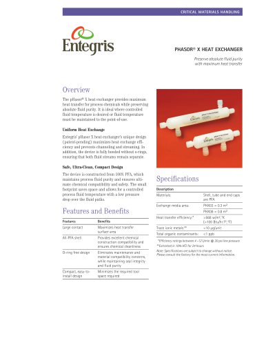 pHasor® X Heat Exchanger