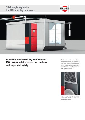 TR-1 single separator for MQL and dry processes