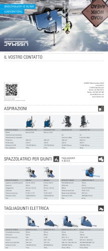 Tagliagiunti unitá di aspirazione catalogue