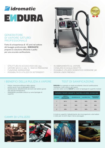 STEAM AND VACUUM CLEANER ENDURA