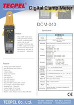 TECPEL AC/DC High Resolution 1mA (0.001A)  Clamp meter DCM-043