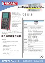 TECPEL Handheld Oscilloscope Multimeter OS-81B