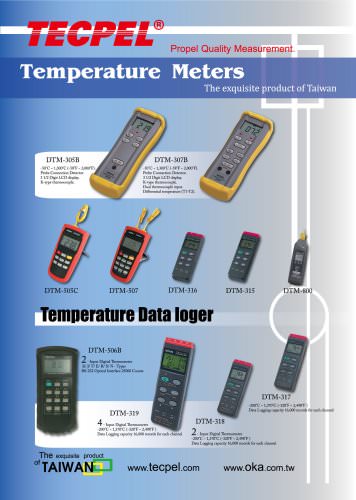 TECPEL Temperature Meters