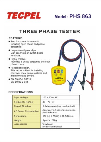 Three Phase Tester