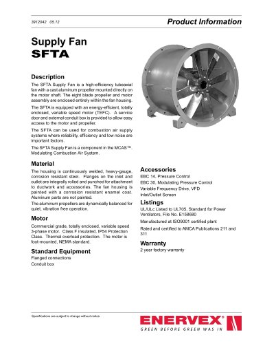 SFTA Supply Fan_2012