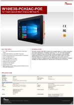 10.1" Intel® Celeron® N6211 S Series HMI Panel PC W10IE3S-PCH2AC-POE