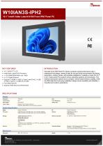 10.1” Intel® Twin Lake N150 Front IP65 Panel PC W10IAN3S-IPH2