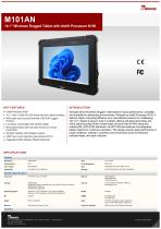 10.1” Windows Rugged Tablet with Intel® Processor N150 M101AN