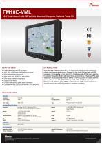 10.4" Intel Atom® x6413E Vehicle Mounted Computer Defence Panel PC FM10E-VML