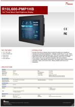 10.4" Panel Mount High Brightness Display  R10L600-PMP1HB