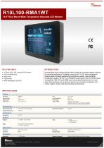 10.4" Rear Mount Wide Temperature Industrial LCD Monitor R10L100-RMA1WT