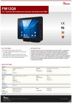 12.1" Android Vehicle Mounted Computer with Qualcomm® 6490 FM12Q9