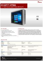12.1" Intel® Pentium® N4200 PP Series HMI Panel PC R12IP7T-PPM2
