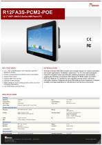 12.1" NXP i.MX6 S Series HMI Panel PC R12FA3S-PCM2-POE
