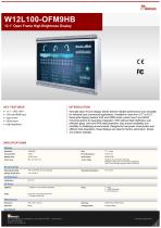 12.1” Open Frame High Brightness Display W12L100-OFM9HB