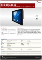 12.1" Qualcomm Snapdragon™ 660 G-WIN GC-Series Front IP65 PCAP Panel PC R12IQ3S-GCM2