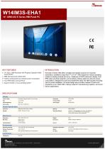 14" ARM A53 E Series HMI Panel PC W14IM3S-EHA1