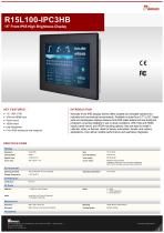 15" Front IP65 High Brightness Display  R15L100-IPC3HB 