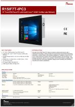 15" Front IP65 Panel PC with Intel® Core™ i3/i5/i7 (Coffee Lake Refresh) R15IF7T-IPC3