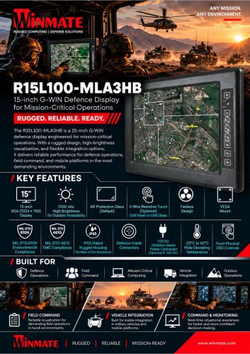 15" G-WIN Defence Display R15L100-MLA3HB