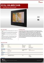 15" High Brightness Marine Display R15L100-MRC3HB