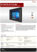 15" Intel® Celeron® N6211 G-WIN Full IP67 Panel PC R15IE3S-67C3(HB)