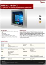 15" Intel® Core™ i5-1235U IP65 Stainless Resistive Chassis Panel PC R15IAD3S-65C3