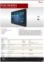 15" Multi-Touch Panel Mount Monitor R15L100-EHC3