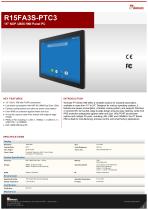 15" NXP i.MX6 HMI Panel PC R15FA3S-PTC3