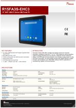 15" NXP i.MX6 E Series HMI Panel PC R15FA3S-EHC3