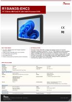 15" E Series HMI Panel PC with Intel® Processor N150 R15IAN3S-EHC3